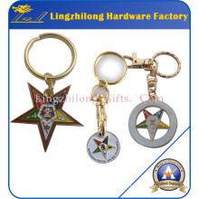 Metal Masonic Order of Eastern Star Keychain